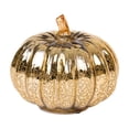 thumbnail image 2 of LED Glass Pumpkin Decoration – Warm Glowing Tabletop Ornament for Fall Halloween Home Decor, A, 2 of 7
