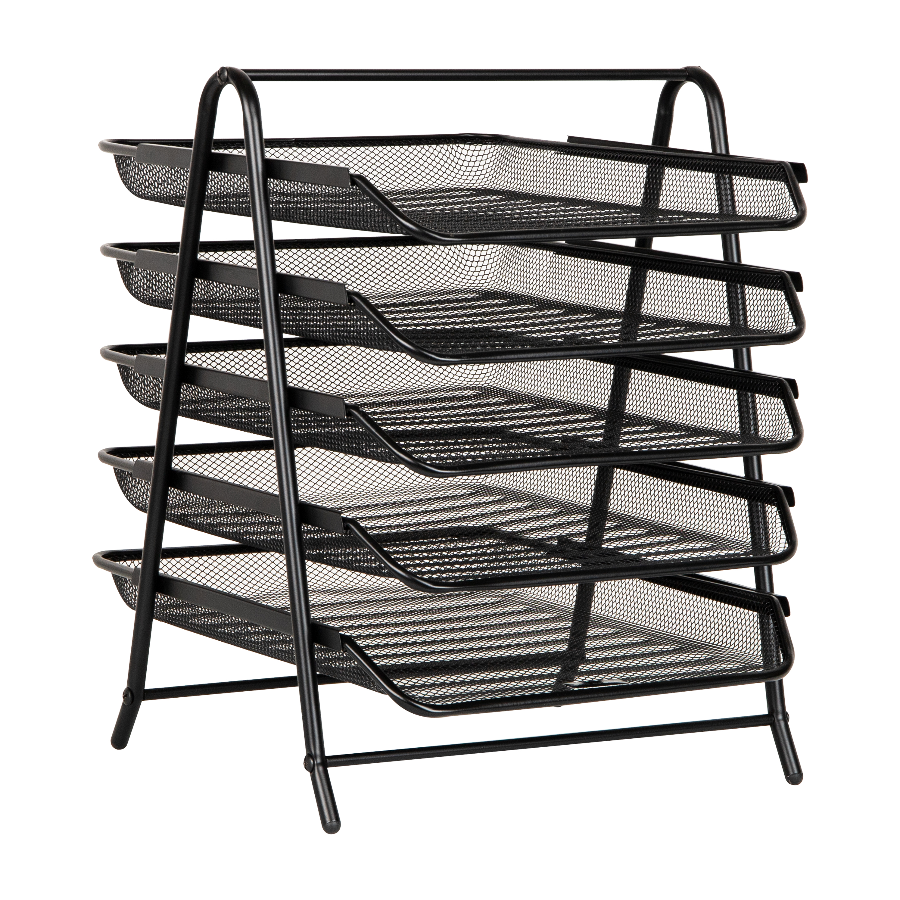 Mind Reader 5-Tier Mesh Paper Tray Organizer