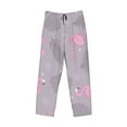thumbnail image 4 of Disketp Pink Flamingo (2) Men'S Pajama Pants - Ultra Soft Fleece Sleep And Lounge Pants (Size: S-Xxl), 4 of 9