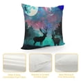 thumbnail image 4 of Orinice Deer Woods Full Moon Graphic Decorative Cushion Throw Pillow Cover 1PC for Home Couch Living Room Bed Sofa 18x18in, 4 of 5