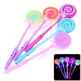 thumbnail image 2 of Hevirgo LED Light up Flashing Fairy Magic Wand Princess Lollipop Stick Girl Xmas Gift, 2 of 7