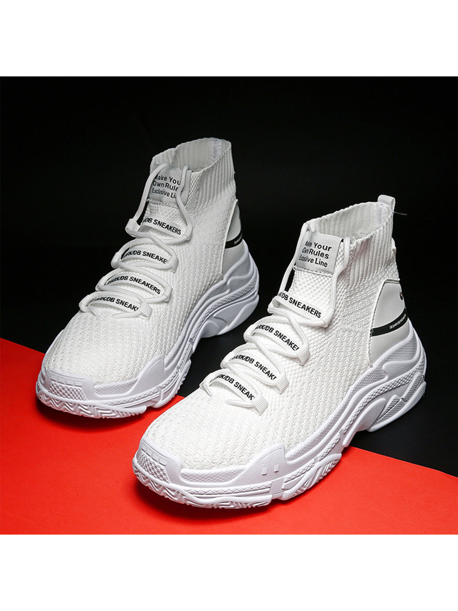 XIANV Women Men Running Shoes Breathable Slip On Sneakers Mesh Sport Athletic Fashion Tennis Comfort Fitness Walking Shoes