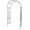 15.43 Pounds, variant on 7FT Garden Arch Arbor with Stand, Heavy Duty Metal Arbour Archway, Decorative Frame Stand Trellis for Wedding Ceremony Party Climbing Rose Vines Lawn