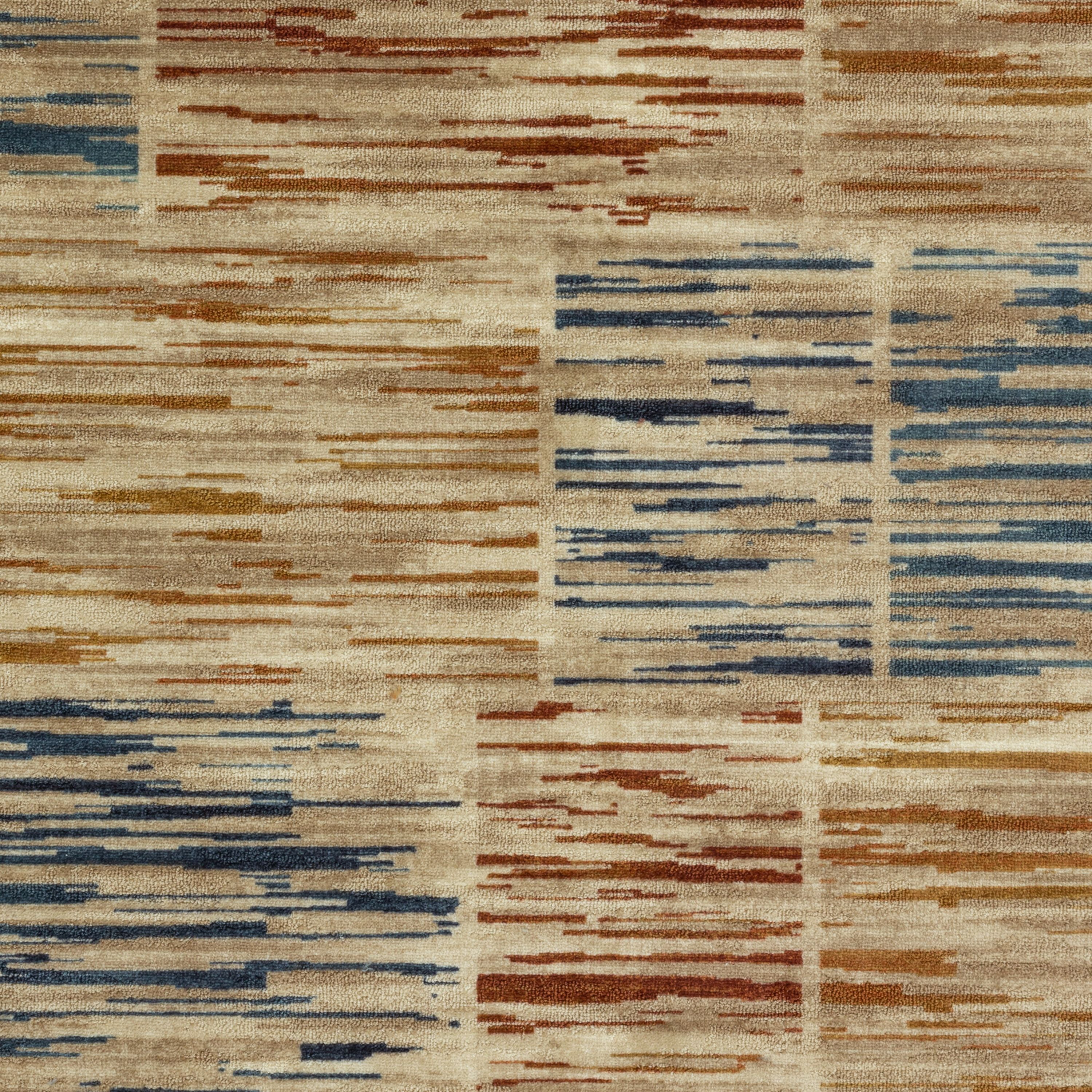 (3 pack) Mainstays Geometric Polyester Multi-Color Stripe Blocks Indoor Hallway Runner Rug, 2'x6'