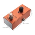 thumbnail image 2 of FONWILYO Pédale d'Effets de Guitare Électrique Orange avec Réduction du Bruit True Bypass Design Compact, 2 of 6