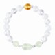 thumbnail image 1 of Pulsera de cristal blanco con colgante Pixius de cuarzo limón, 1 of 2
