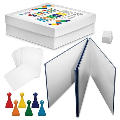 Buy Blank Board Game and Pieces - Make Your Own Board Game with Blank Dice,  Cards, Pawns, and Game Storage Box Online at Lowest Price in Jordan.  562195529