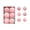 Pink, variant on QISIWOLE 6Pcs 3.14in Flocked Christmas Ball Ornaments, 6 Styles Glitter Hanging Ornaments of Christmas Tree Holiday Rustic Modern Party Decor, Light Green