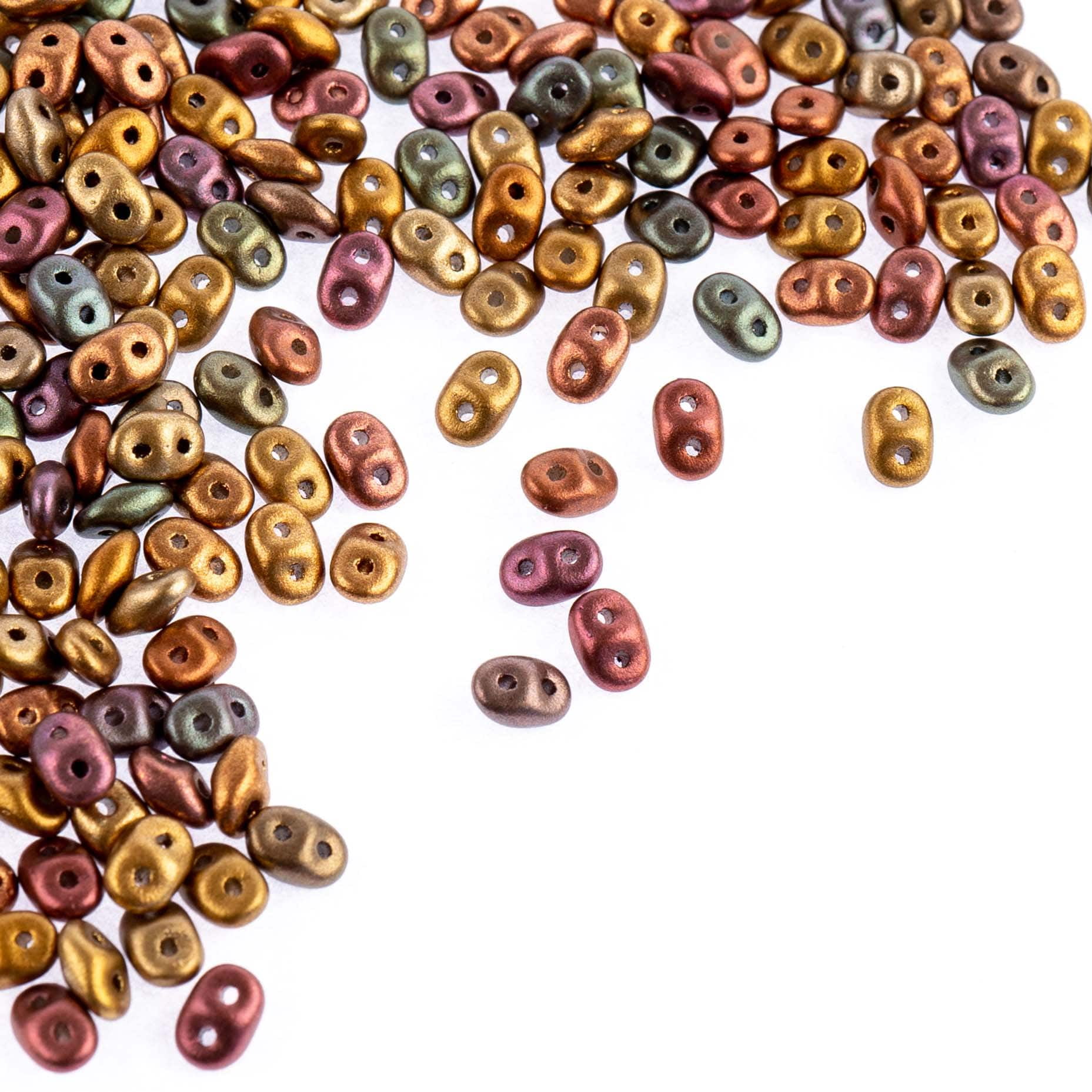 John Bead Superduo TwoHole Czech Glass Beads