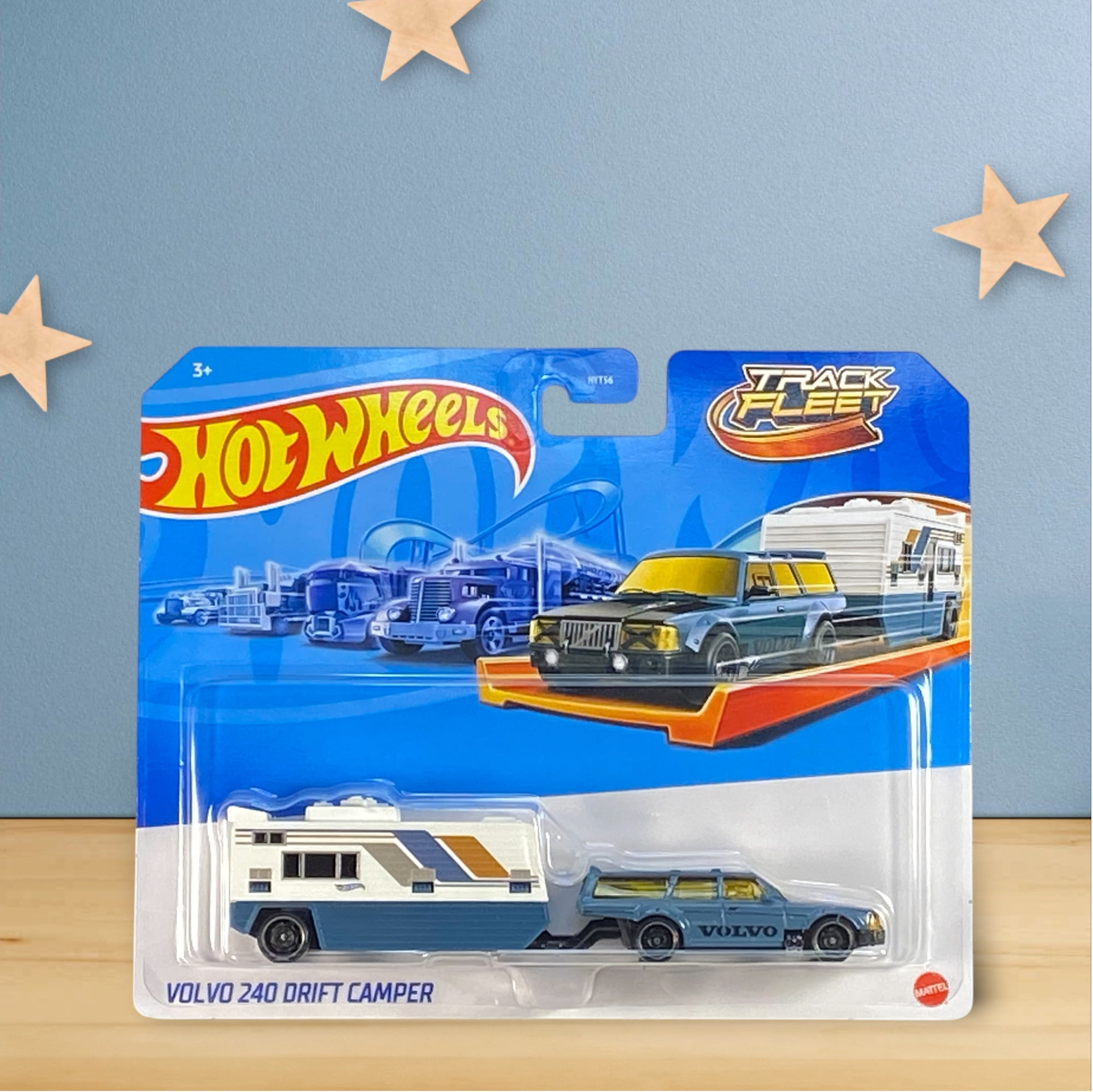 Hot Wheels Track Fleet Volvo 240 Drift Camper Die Cast Car