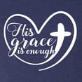 thumbnail image 5 of Wild Bobby His Grace Is Enough Heart Inspirational/Christian Men Premium Tri Blend Tee, Vintage Navy, X-Large, 5 of 5