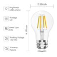 thumbnail image 4 of Bombilla LED Qingmiao A19 E26 con base regulable de 4 W (paquete de 6), 4 of 7