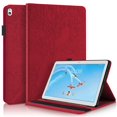 thumbnail image 3 of Tree of Life Embossed Case for Lenovo Tab m10 Stand, Card Slots, Stylus Loop Red, 3 of 5