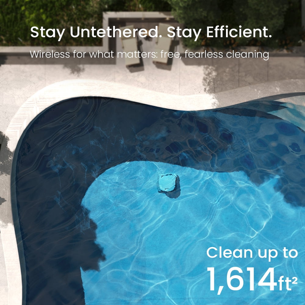 Hydro 3S Cordless Robotic Pool Vacuum for Inground Pools, 4 Cleaning Modes, App Control Ideal,pool robot vacuum for inground pools
