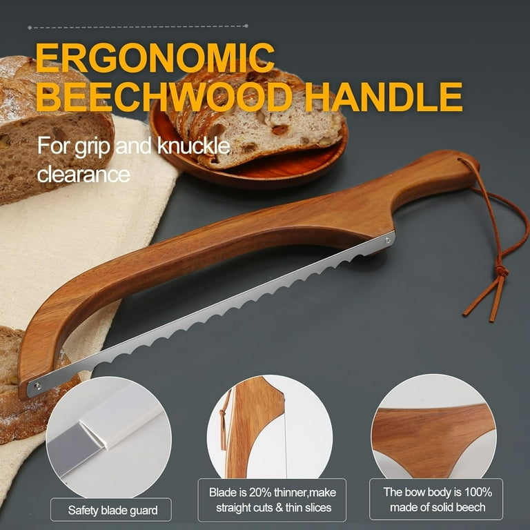 RAPSAKEMOH Sourdough Bread Knife, Bread Slicer For Homemade