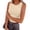 01-Beige, variant on Women's Scallop Trim Ribbed Knit Tank Top, Round Neck Sleeveless Fitted Camisole, Solid Color Slim Basic Layering Top for Daily Casual Wear 08-White XL