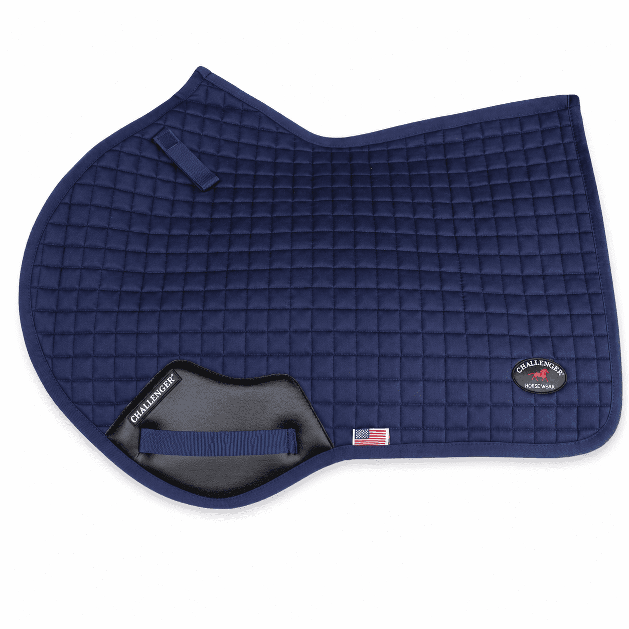 Horse Contoured English Quilted Lightweight All-Purpose Saddle Pad Navy 72TS34NV