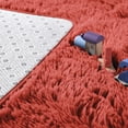 thumbnail image 5 of Junovo Super Soft Fluffy Area Rugs Modern Shag Rug for Bedroom Living Room,Cute Carpets for Kids Nursery Girls Home Dorm,4'x6',Orange Red, 5 of 7