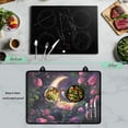 thumbnail image 5 of Renewold Stove Top Cover Protector Glass Stove Guard Anti-slip Scratch Resistant Cooktop Protector Range Cover Extra Counter Space Kitchen Decor, 29'' x 21'', Hummingbird Rose Moon, 5 of 7
