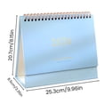 thumbnail image 6 of Dserhfy 2026 Desk Calendar JAN 2026 - DEC 2026 Standing Flip Desktop Calendar 12 Months Planner with Twin-Wire Binding for Home Office School, 6 of 7