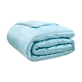 thumbnail image 4 of Paris Hilton 3-Piece Cordelia Satin Blue Comforter Set, Full/Queen, 4 of 11