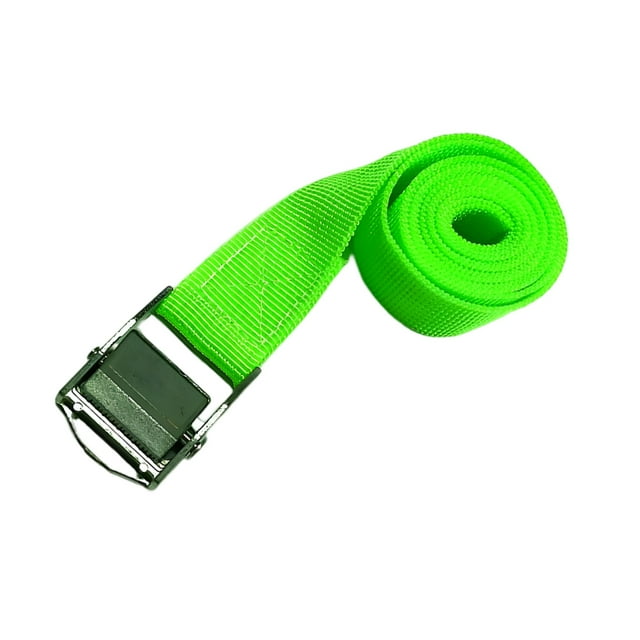 fastboy Leashing Strap Ratchet Tie Cargo Rope Polyester Multicolored Wear-resistance Book Rustproof Buckle Luggage Cable Dark Green 50mm*5Meter