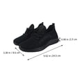 thumbnail image 2 of unbranded 1Par Zapatillas Deportivas Negras Con Ergonómico Y Material Transpirable Para Entrenamiento, 2 of 6