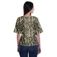 thumbnail image 4 of Moomaya Haut Col Rond Imprimé pour Femme Blouse à Manches Courtes Tenue Formelle, 4 of 5