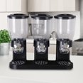 thumbnail image 4 of Dispensador de cereales Tight 3 Canister Nuts Container Machine Suministros de refrigerios Hogar clásico Almacenamiento de s frescos y secos - negro Sunnimix dispensador de cereales, 4 of 8