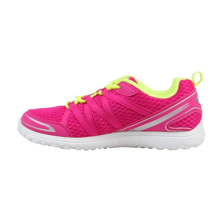 Fila Girl's Flyver Pink Glo Safety Yellow Metallic Silver Ankle High Running Shoe 7M Fila Girl's Flyver Pink Glo Safety Yellow Metallic Silver Ankle High Running Shoe 7M