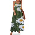 thumbnail image 1 of Fotografía de margaritas en un macizo de flores de jardín Vestido sin mangas Vestido de dama de honor mujer Vestidos de mujer, 1 of 7