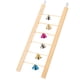 thumbnail image 3 of Wooden Bird Cage Step Ladder with Bells for Parrot Climbing and Exercise – Durable Natural Wood Perch for Bird Play, 3 of 5