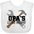 thumbnail image 3 of Inktastic Opa Little Helper Grandkid Boys Baby Bib, 3 of 4