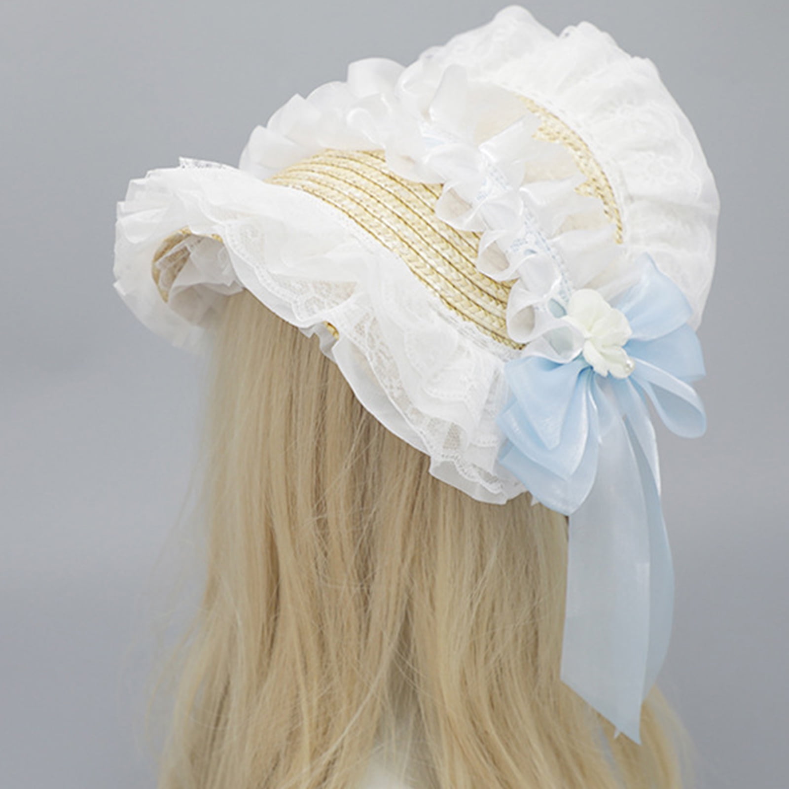 Garden Party Hat Sun Protective Panama Hat For Photography And Daily Wear French Styles Teaparty Bonnet Hat for Women