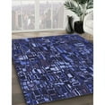 thumbnail image 2 of Ahgly Company Indoor Round Patterned Night Blue Area Rugs, 5' Round, 2 of 6