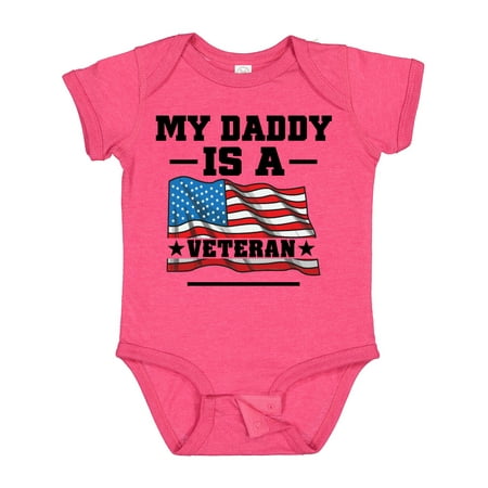 

Inktastic My Daddy is a Veteran Gift Baby Boy or Baby Girl Bodysuit