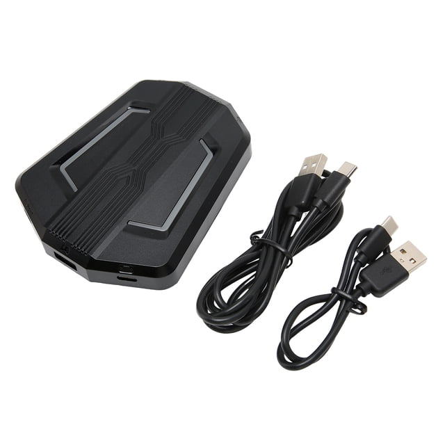 BRILLAR Convertidor de teclado y ratón, USB negro, fuerte compatibilidad, consolas de juegos, adaptador de teclado y ratón para consolas de juegos