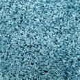 thumbnail image 4 of Maxy Home Bella Solid Turquoise Blue 5 ft. Round Shag Area Rug, 4 of 4