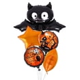 thumbnail image 1 of Halloween Decoración Globos de Halloween, suministros de decoración para fiesta, 5 uds., globos de calabazas de aluminio Mylar para Halloween, suministros de decoración para f(Buy 2 save 10%), 1 of 2