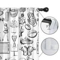 thumbnail image 4 of Blackout Kids Curtains,Black and White Football Elements Pattern Childrens Insulated Curtains Set Of 2,Bedroom Essentials,Toddler Room Decor 52"x84", 4 of 5