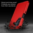 thumbnail image 4 of Petocase for Samsung Galaxy A25 5G Case,Shockproof Dust/Drop Proof 3-Layer Full Body Protection [Without Screen Protector] Rugged Heavy Duty Durable Cover,Red/Black, 4 of 7