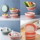 thumbnail image 4 of Juego de coladores plegables, escurridor plegable de silicona para cocina, juego de coladores plegables, perfecto para escurrir pasta, verduras y frutas Xemadio YZY215-3, 4 of 7