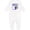 AA-White, variant on 250 Years of the U.S.A. American Unicorn Baby Romper Coveralls