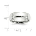 thumbnail image 3 of Auriga Fine Jewelry 14K White Gold 7mm Standard Weight Men's Wedding Band Size 4.5, 3 of 6