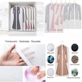 thumbnail image 2 of 10 Pcs Garment Bag Clear 24'' x 40'' Suit Bag Dust Bags Cover Moth Proof for Clothes Storage Suits Dress Dance Zippered Breathable, Travel Clothes Cover (White), 2 of 8