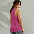 thumbnail image 4 of Women's Football Graphic Tank Tops, Women's Sleeveless Running Tank Top, Breathable Lightweight Sports Vest for Workout, Gym, Yoga, Training for Soccer Tournament 2026 Hot Pink Size: XL, 4 of 5