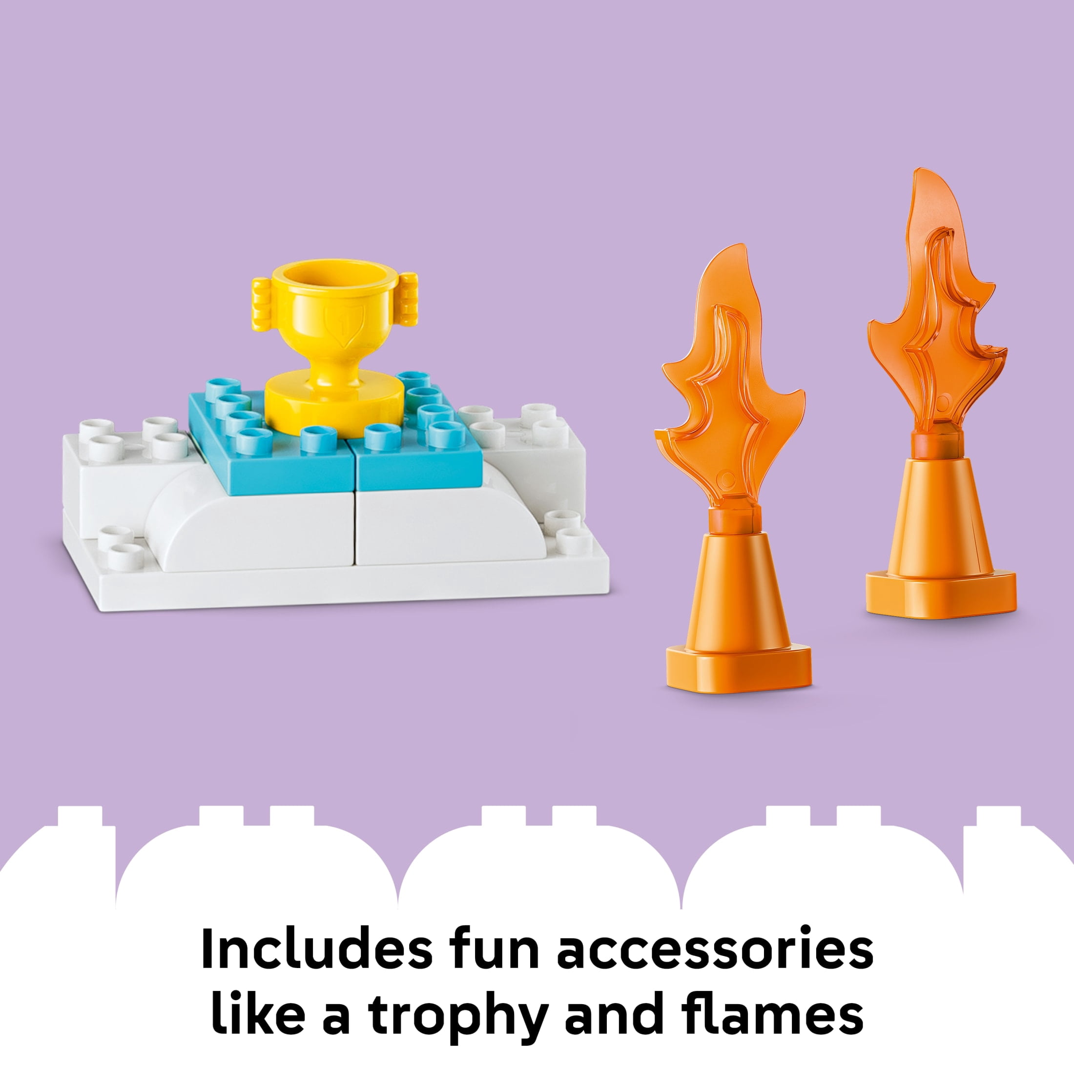 LEGO DUPLO Town 3 in 1 Creative Ramps with Vehicles - Building Toy for Boys & Girls, Ages 3+ - Fine Motor Toy for Toddlers - Gift for Birthdays - 10478