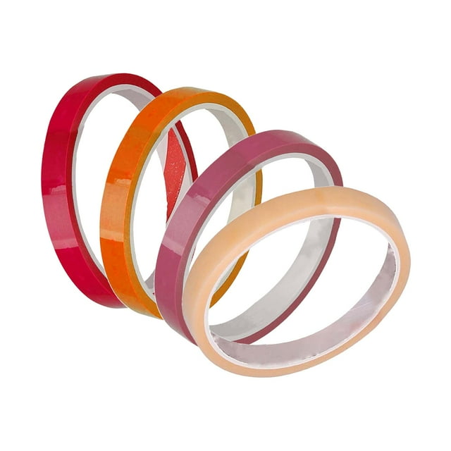 4x bola adhesiva divertida Gloria Cintas de bolas adhesivas claro naranja rosa rojo