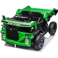 thumbnail image 5 of sopbost 12V Electric Ride-on Dump Truck 1 Seater 2WD Ride on Car with Electric Lifting Dump Bed Ride-on Toys w/ Remote, Green, 5 of 6