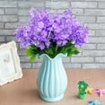 thumbnail image 2 of Sinhoon 6pcs Artificial Silk Flowers Fake Hyacinth Floral Plants Arrangements Outdoor Indoor Home Garden Hotel Wedding (Light Purple), 2 of 5